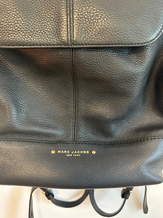 Marc Jacobs Drawstring Backpack in Black Pebbled Leather main image 6